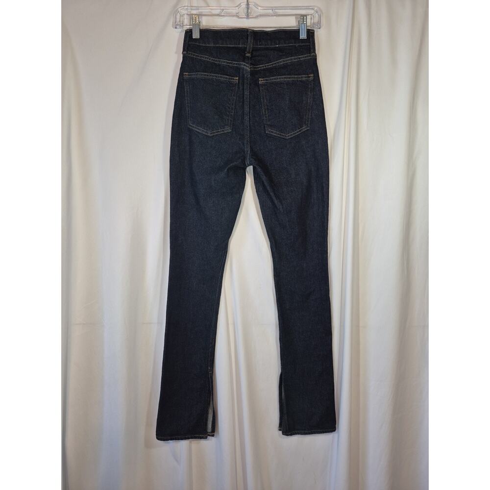 Agolde Ingram Dark Indigo Regenerative Cotton Split Jeans 23 - Picture 11 of 13